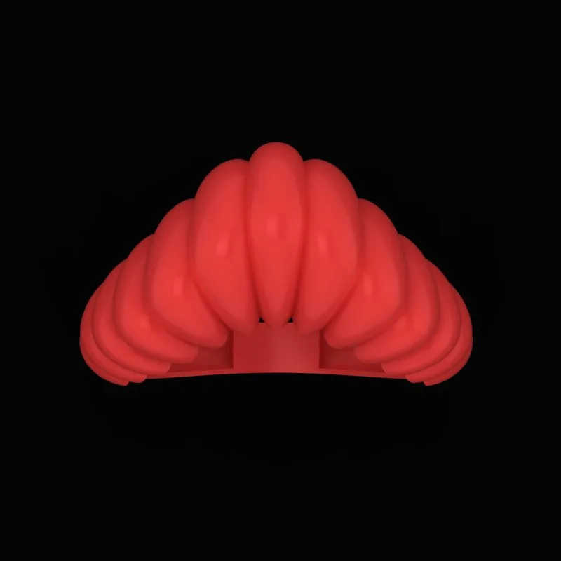 Matte Polished Ring R-M&B-20 3D Model — image 2