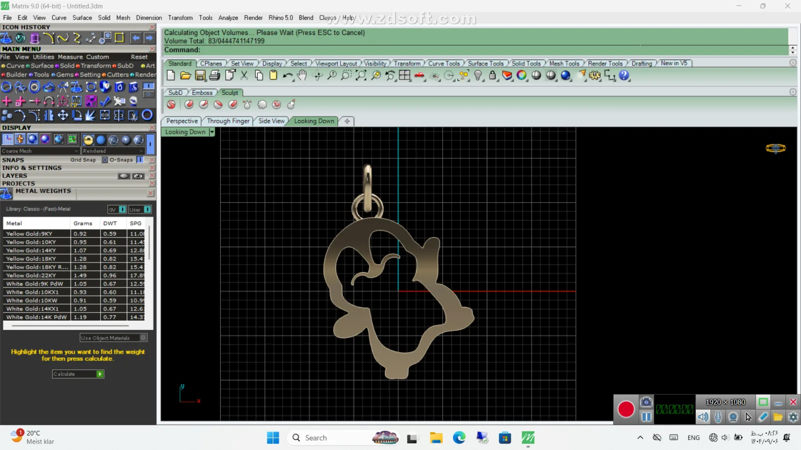 Pangoyn Pendant 3D Model — image 2