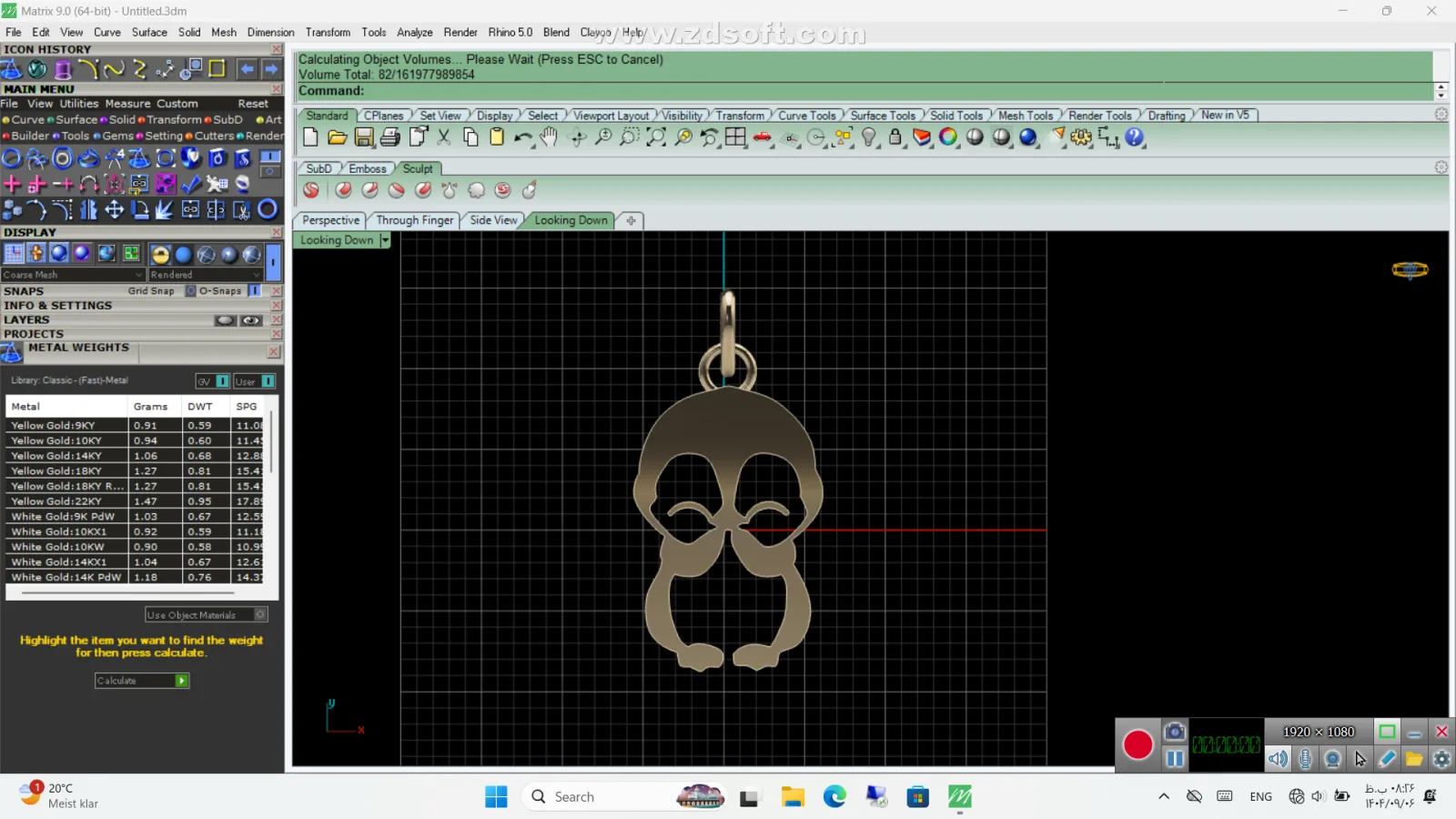 Pangoyn Pendant 3D Model — image 3