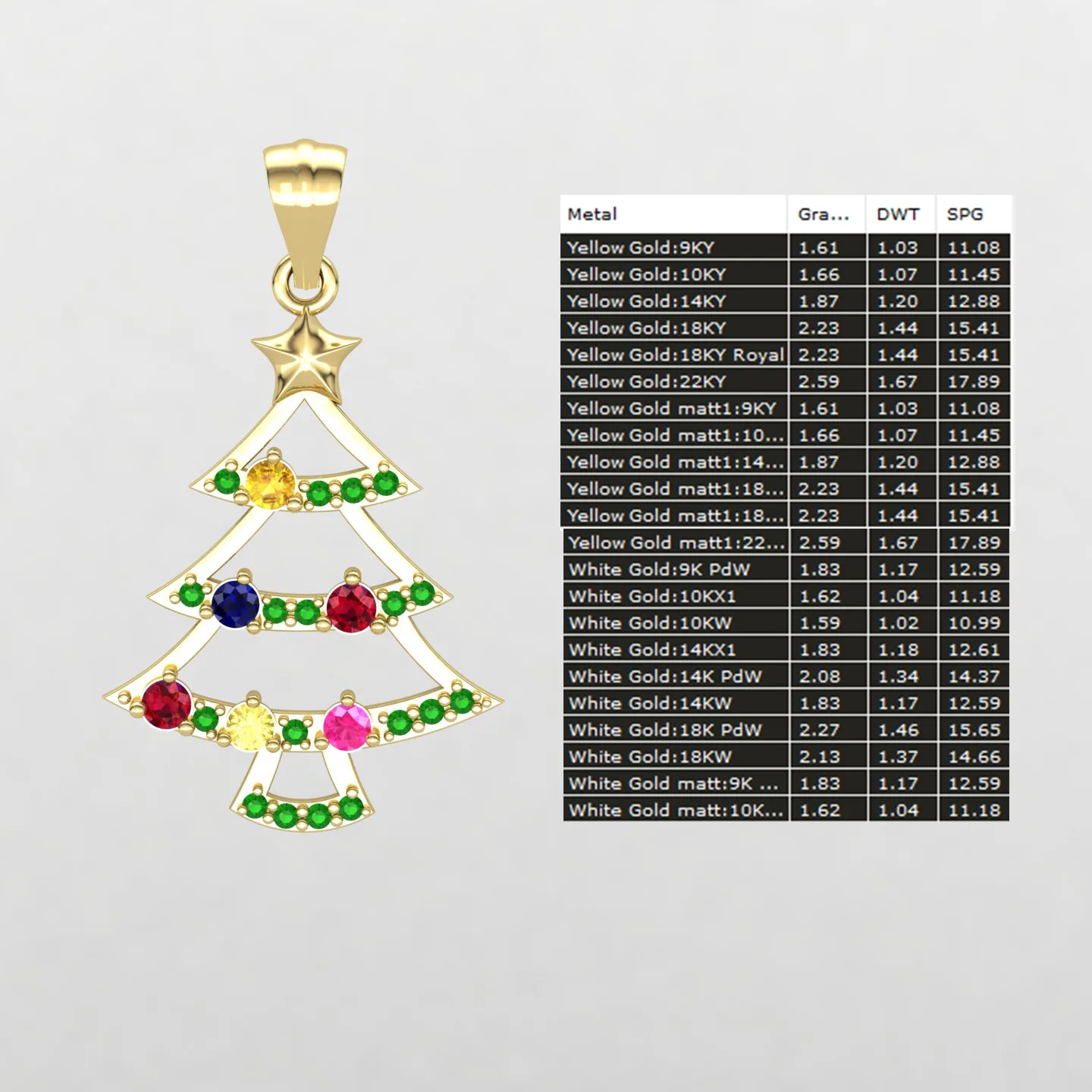 گردنبند درخت کریسمس کد 01 — تصویر ۲
