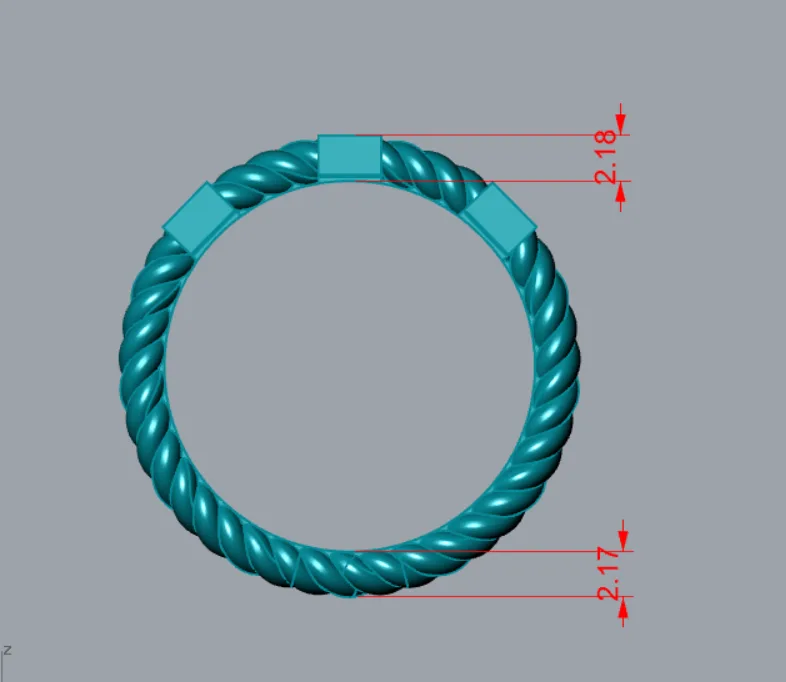 Stone Khor Ring Code 04 3D Model — image 2