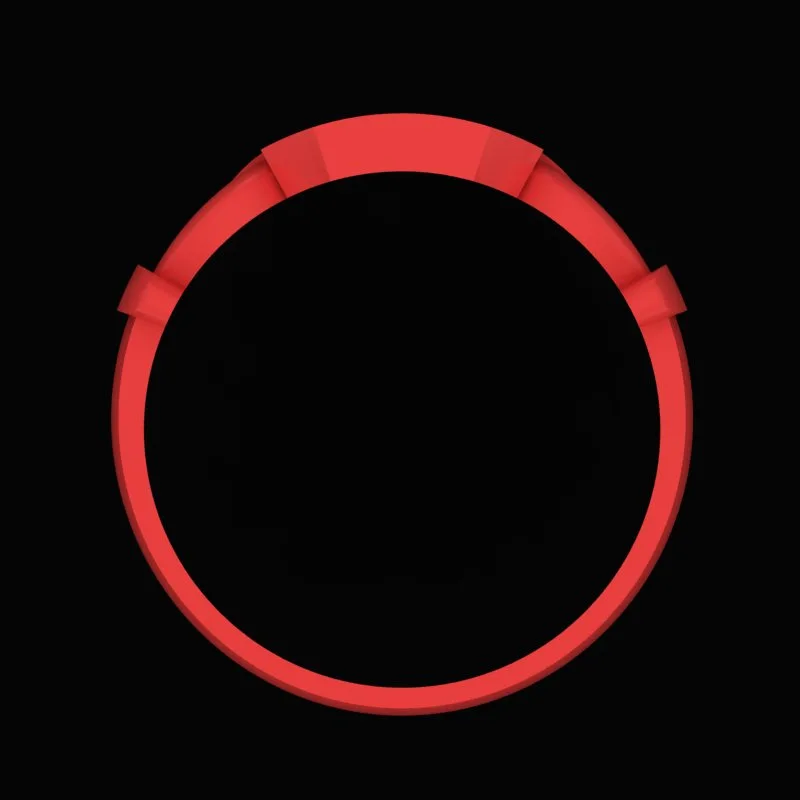 انگشتر مینیمال مینا خور R-Minimal-63 — تصویر ۳