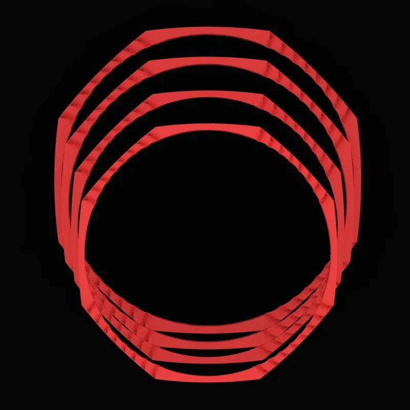 Cartier Bangle Alangou-01 3D Model — image 3