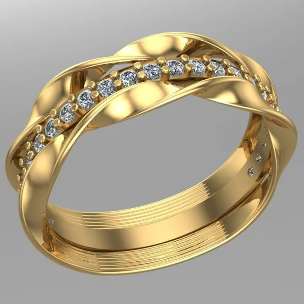 Women's Minimal Robani Ring 3D Model