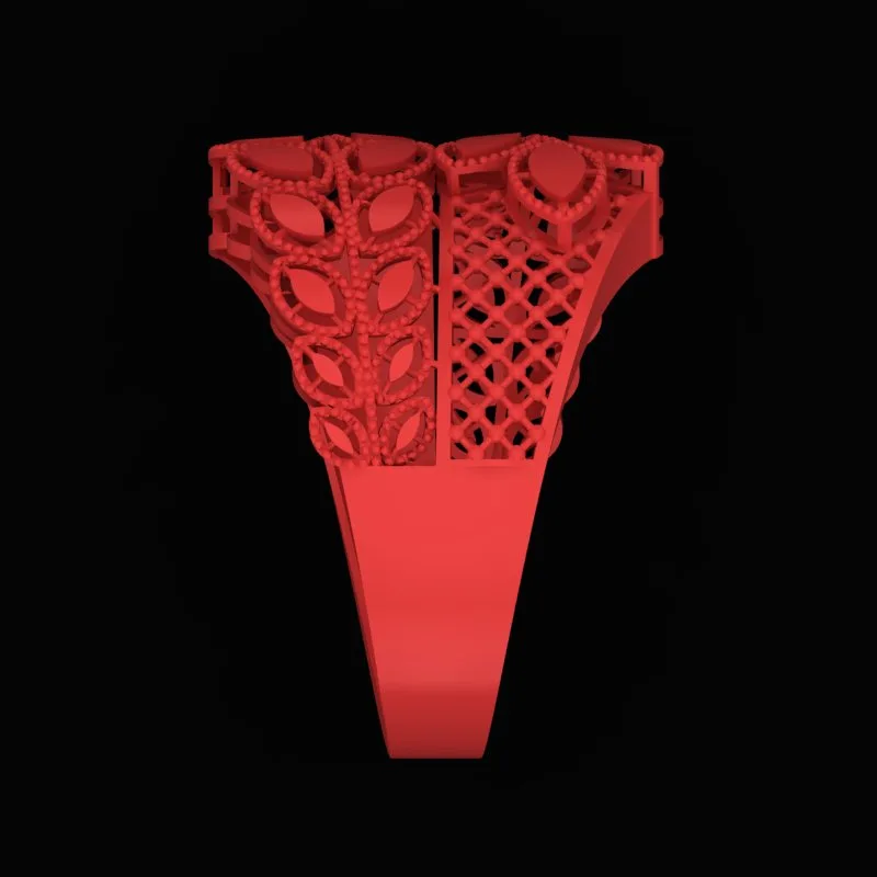 انگشتر تراش طرح مارکیز R-T-Marquise-01 — تصویر ۴