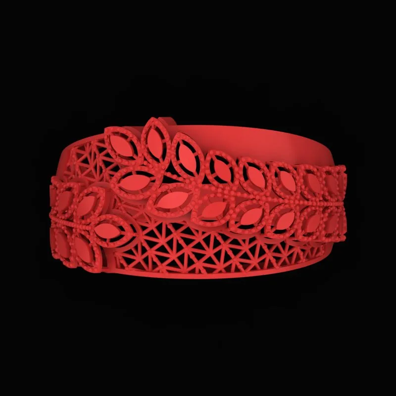 انگشتر تراش طرح مارکیز R-T-Marquise-05 — تصویر ۲