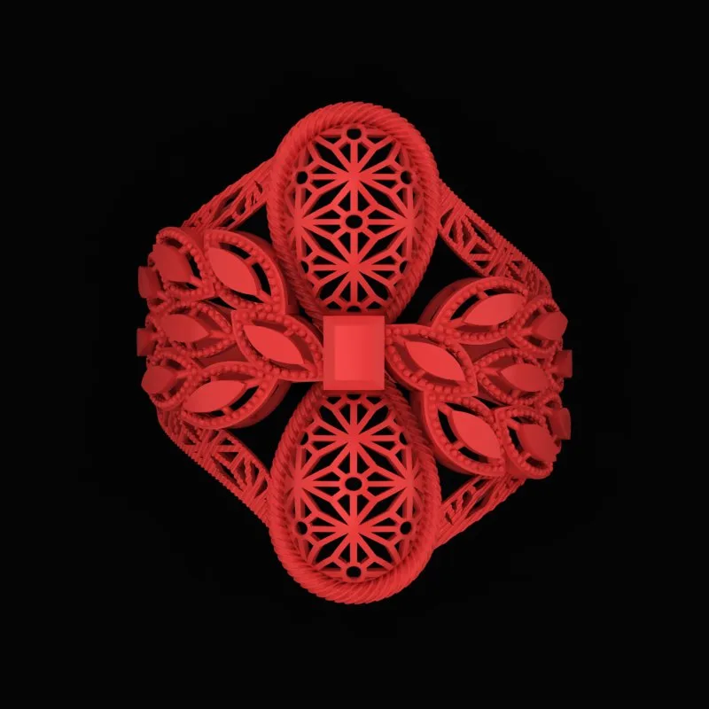 انگشتر تراش طرح مارکیز R-T-Marquise-17 — تصویر ۲