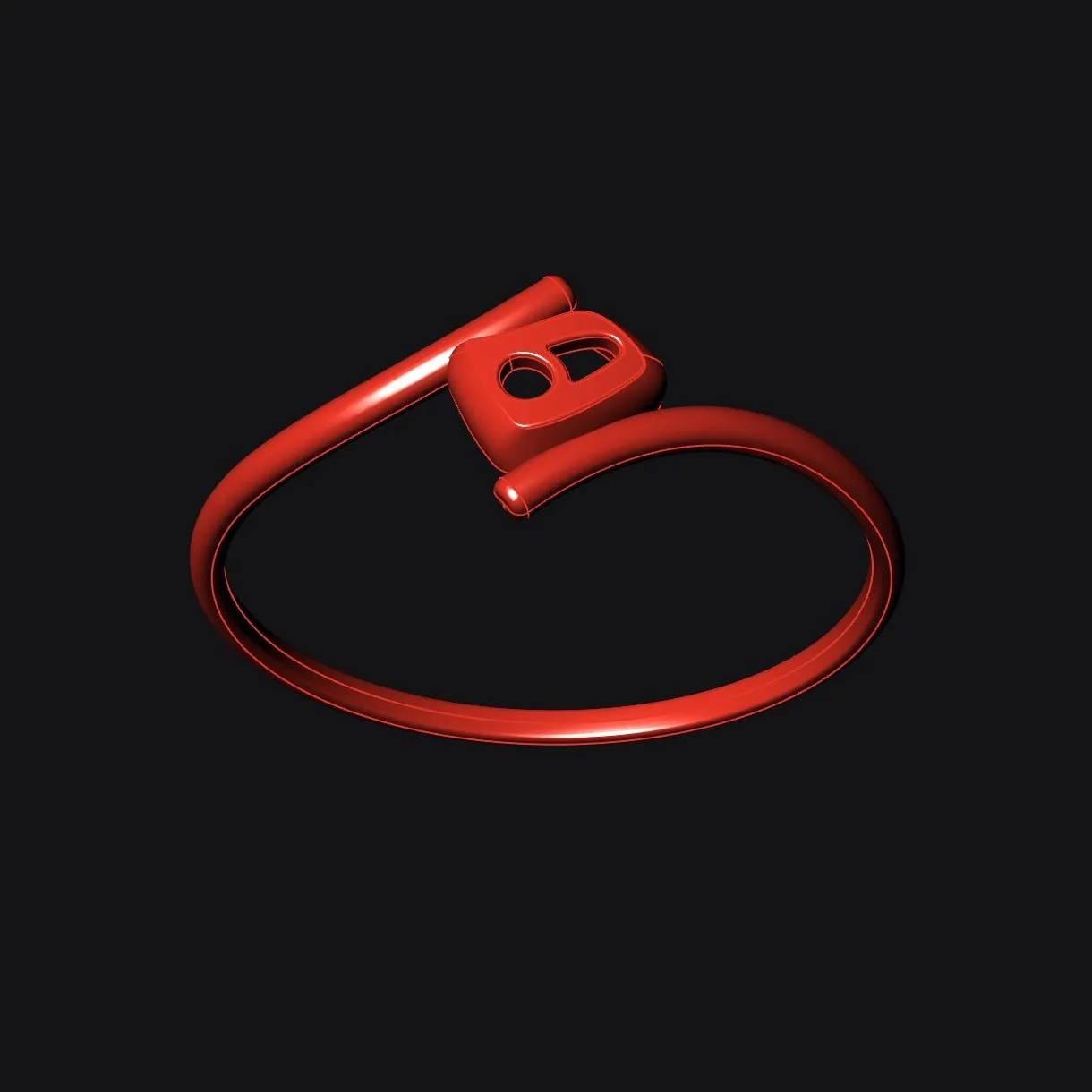 Minimal H Ring Code 2 3D Model