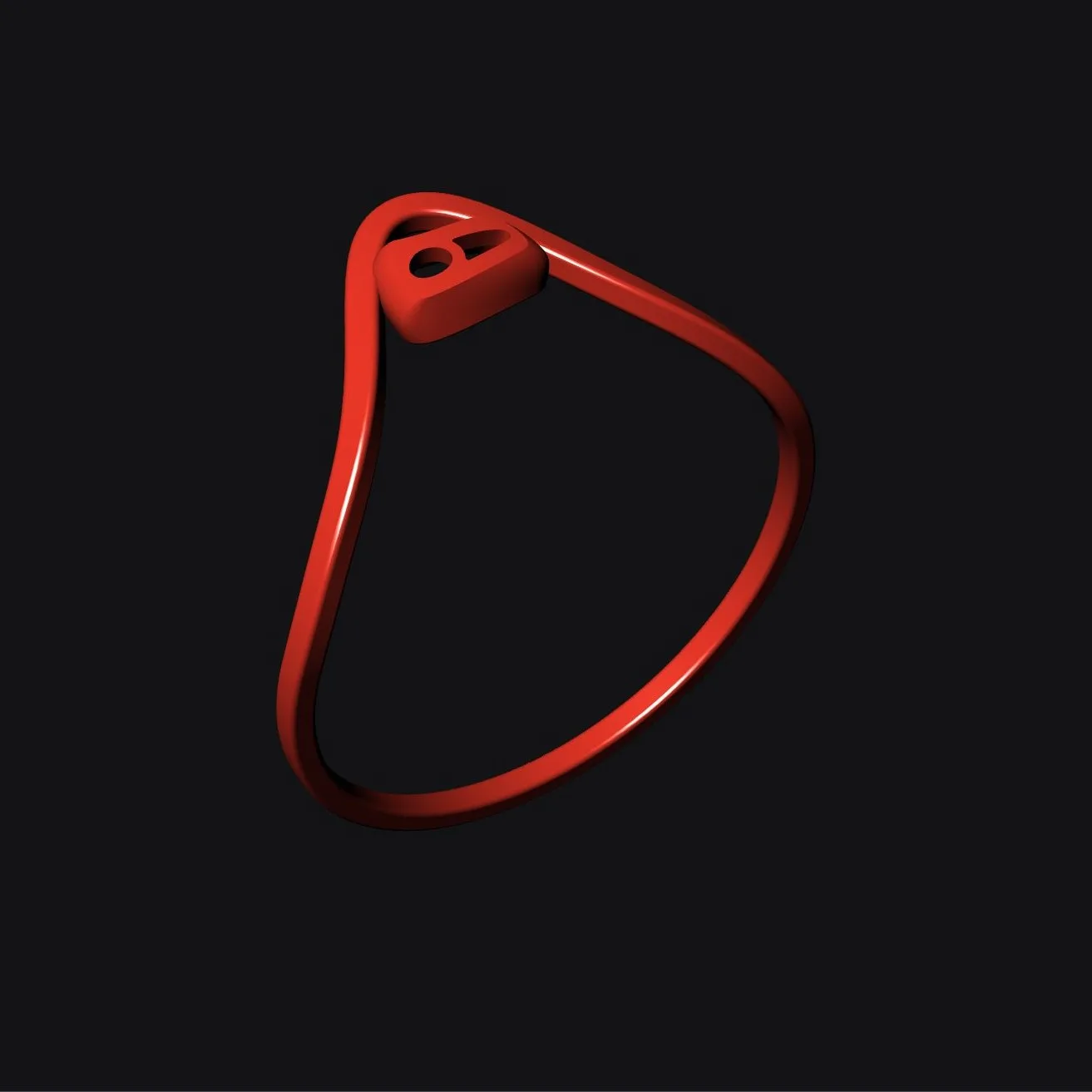 Minimal H Ring Code 3 3D Model