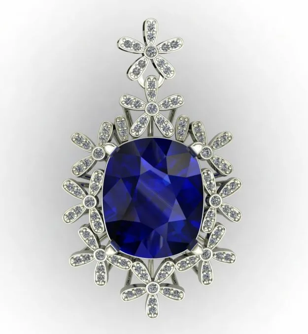 Flower Pendant Code 01 3D Model