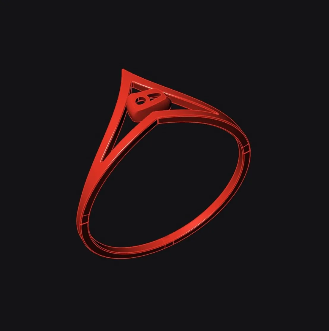 Minimal H Ring Code 4 3D Model