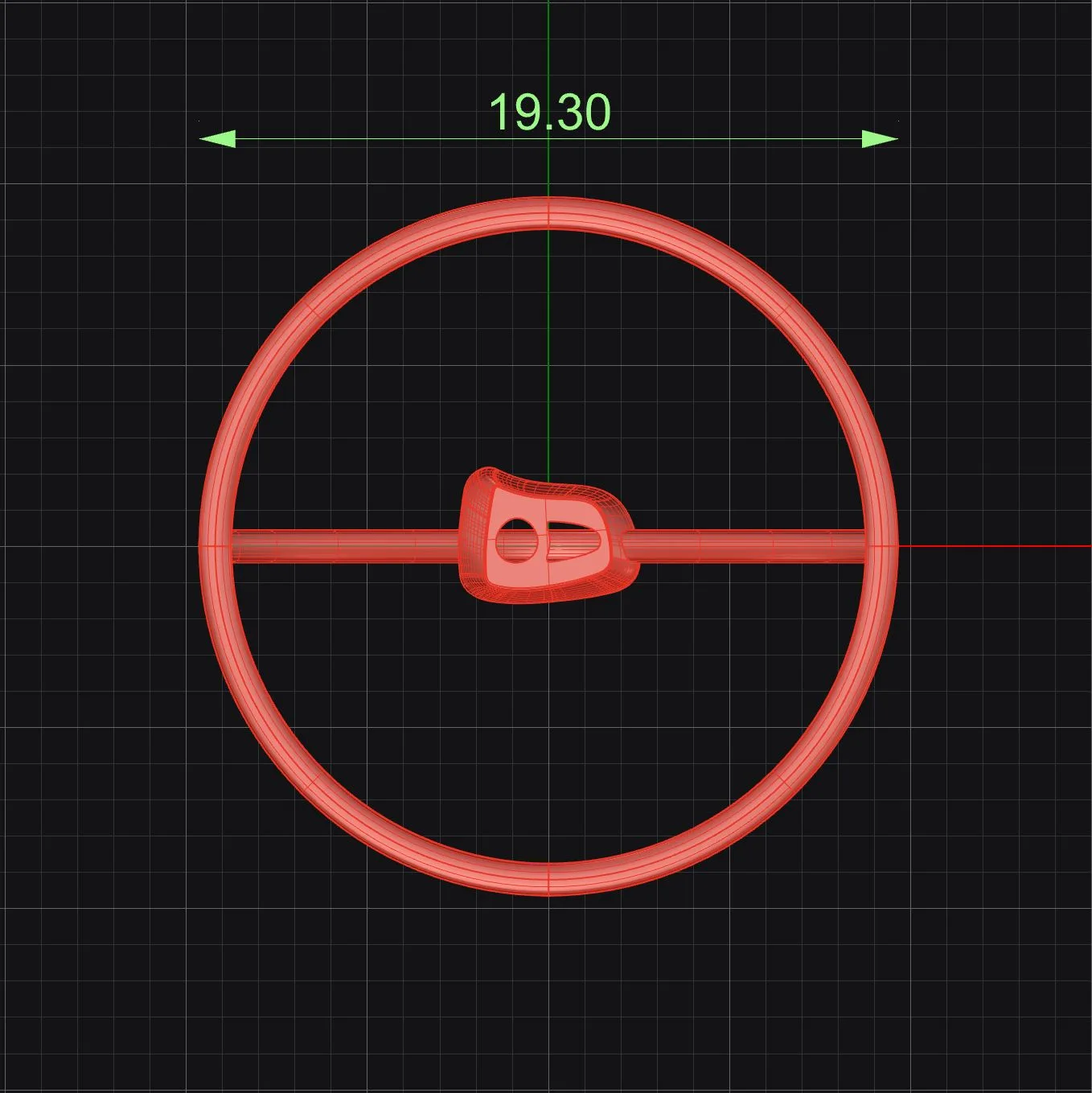 Minimal H Ring Code 5 3D Model — image 2