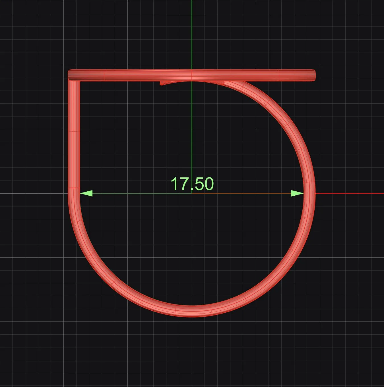 Minimal H Ring Code 5 3D Model — image 3