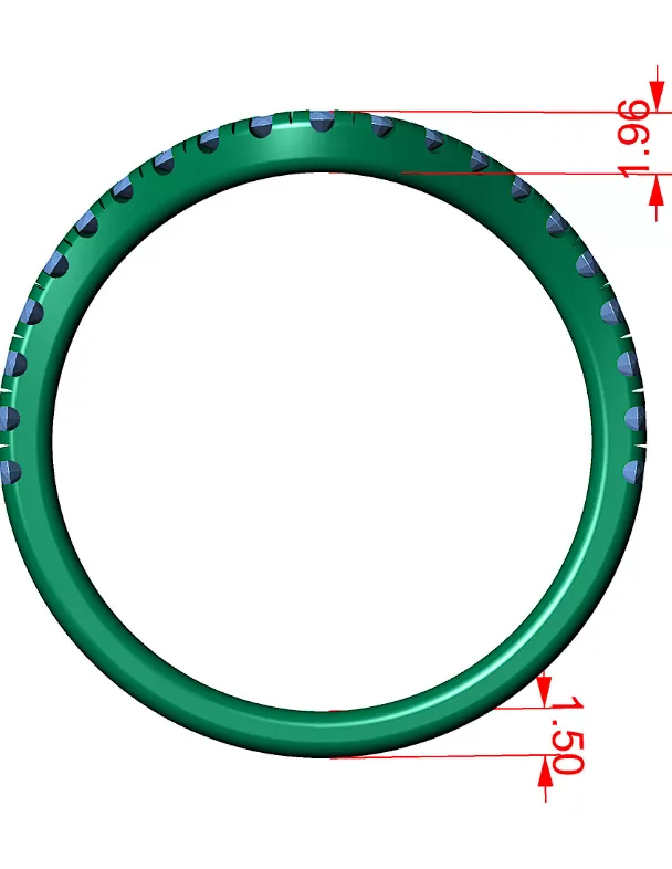 Dar Ring Gemstone 3D Model — image 4