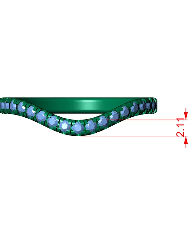 Dar Ring Gemstone 3D Model — image 2