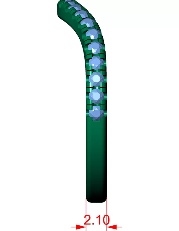Dar Ring Gemstone 3D Model — image 3