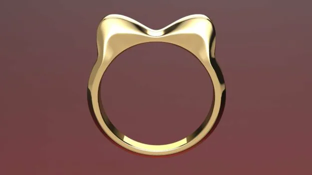 Women's Minimal Ring 2 3D Model