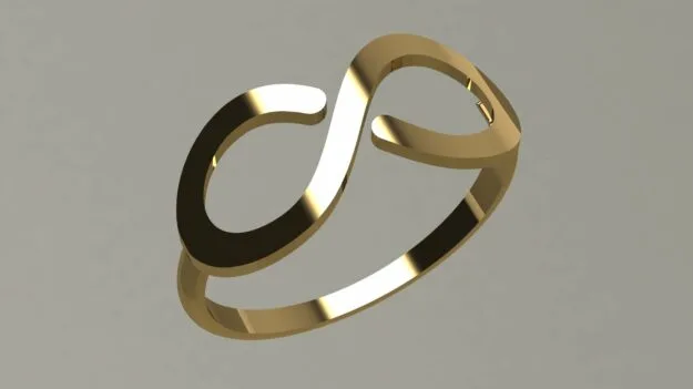 Women's Minimal Ring 3 3D Model