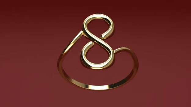 Women's Minimal Ring 4 3D Model