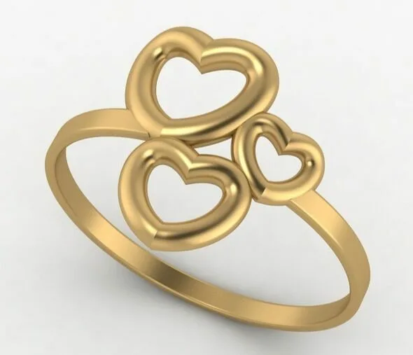 Minimal Heart Ring Code 2 3D Model