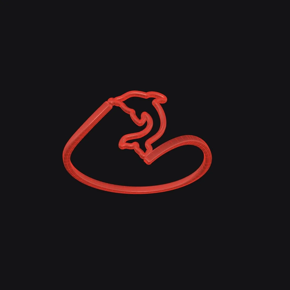Minimal Dolphin Ring Code 1 3D Model