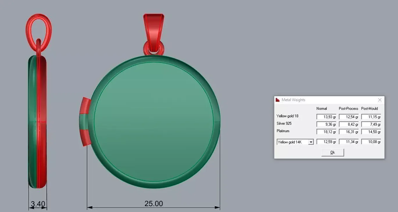 Pendant Frame 3D Model — image 4