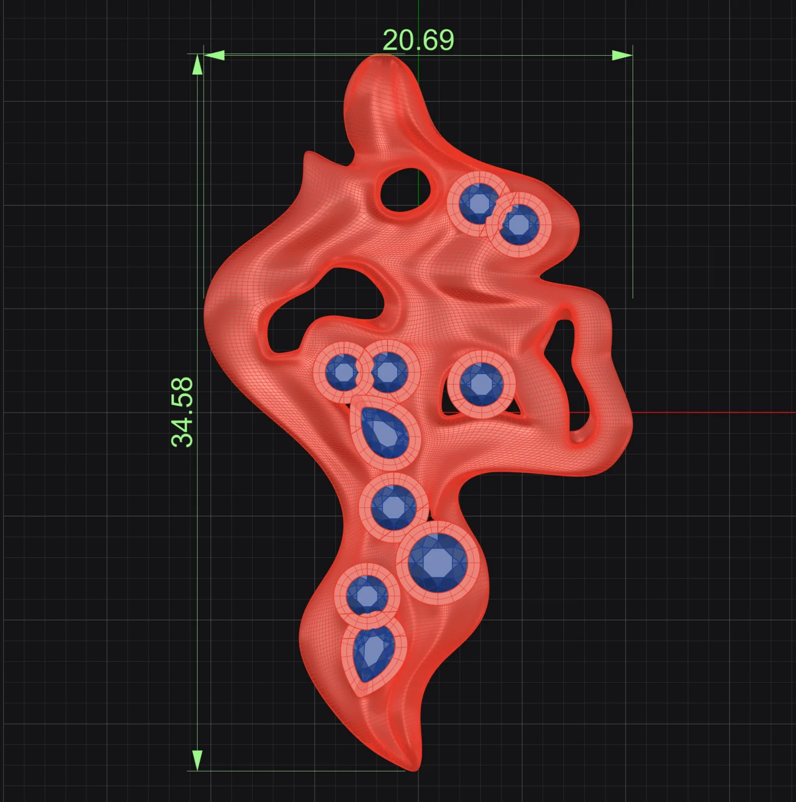Marjan Daryayi Pendant Code 1 3D Model — image 3
